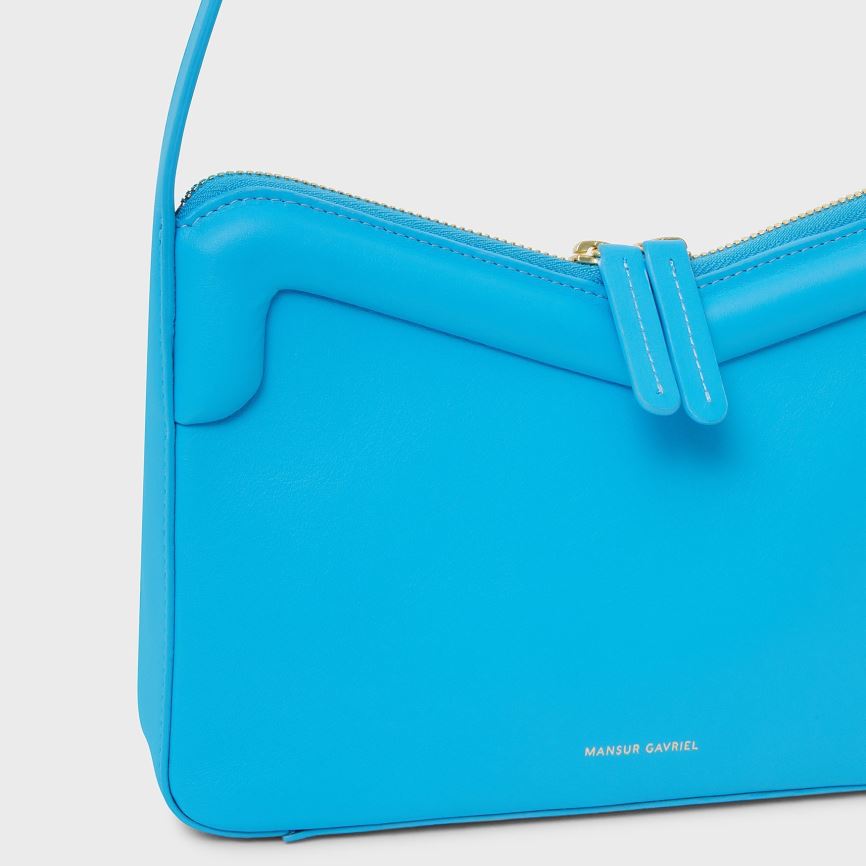 Women's Mansur Gavriel M Frame Baguette Baguette Bag Blue | AU 5721GN